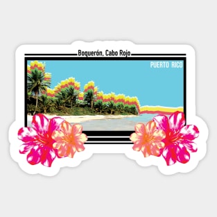 Boqueron Cabo Rojo Playa Beach Puerto Rico Sticker